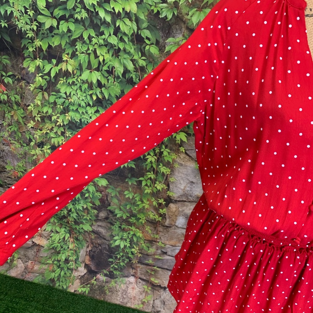 NWT RAILS Polka Dot Blouson Dress, S - Picture 4 of 15
